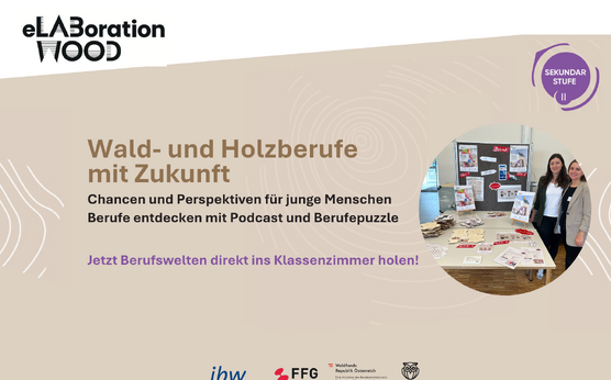 eLABoration WOOD: Unterrichtsmaterialien rund um Wald, Holz, Papier und Bioökonomie